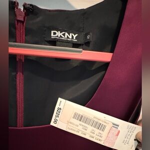 NWT Vintage DKNY Satin dress size 12 with side pockets.